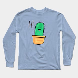 Сute Сactus Hi Long Sleeve T-Shirt